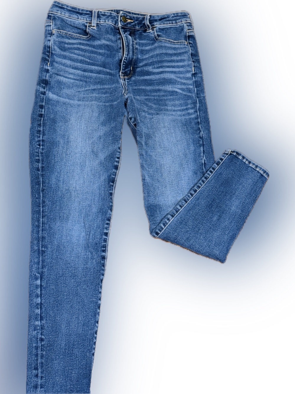 American Eagle 360 Ne(X)t Level Stretch Skinny Denim (Size 8 Short)…